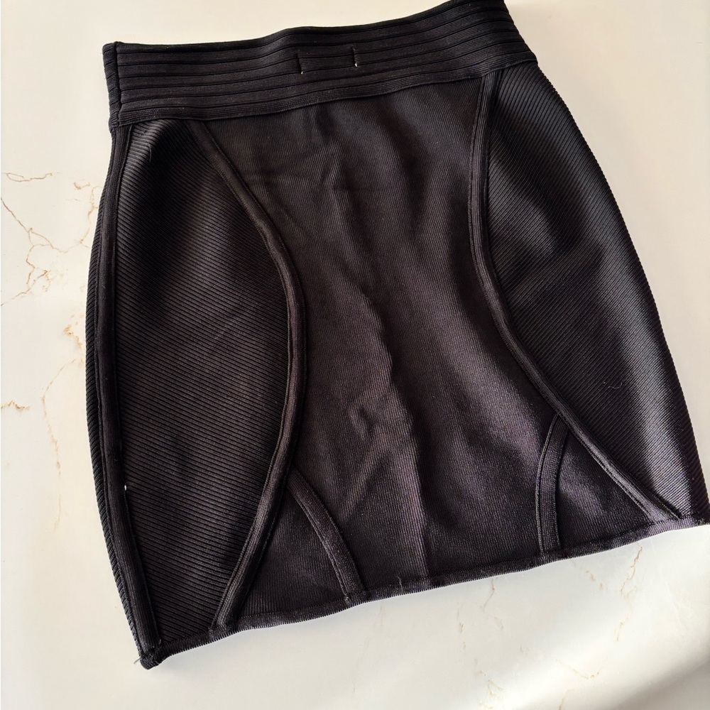 LARK Body Con High Waist Mini Shirt